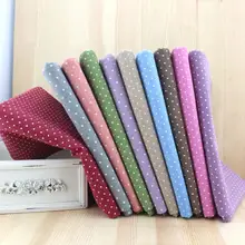 厚手コットンリネン生地【クラシックドット・手芸用・全10色】