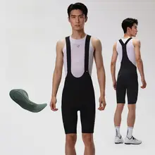 LAMEDA 夏用サイクリングウェア【半袖トップス・長袖ショーツ・背面ストラップ・二重矢印デザイン】（セットアップ対応）