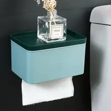 穴あけ不要の多機能トイレットペーパーケース【洗面所用・収納ラック付き】