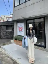極上の柔らかさのパンツ【ストレート・着痩せ・カジュアル・垂れ感】
