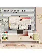 ディスプレイ用昇降スタンド【抽斗付き・デスクトップ収納】