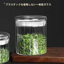 食品グレードのガラス製ティーキャニスター【密閉・防湿・コーヒー豆保存用】
