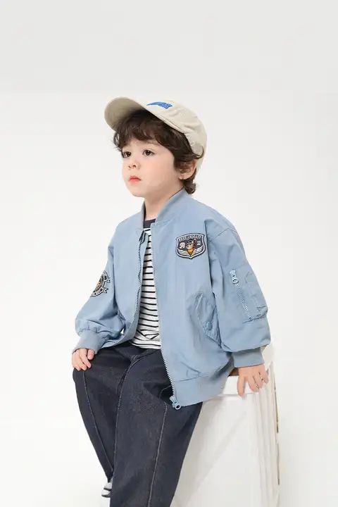 子供用春秋用ベースボールジャケット【春用・デザインシャツ・男児用】