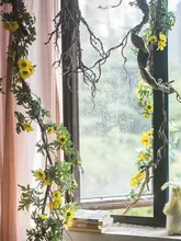 造花 ツル植物 サンビタリア 垂れ下がる 這う 壁掛け インテリア デコレーション フラワーアレンジメント