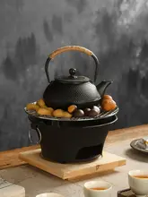 鋳物 炭火コンロ 囲炉裏風 家庭用 室内 アウトドア BBQ インテリア やかん 急須セット