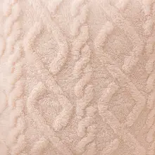 クリーム色の高級レトロ風結び柄クッションカバー【ソファ・ベッド用・ブラウン色の腰当てクッション付き】