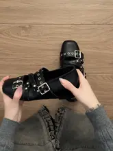 レトロなブラック フレンチスタイルのフラットシューズ【インヒール・ソフトソール・マリジェン】