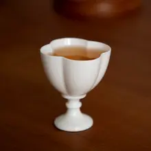 景德鎮製 純色陶器の手作り清酒用酒器セット【酒杯・酒壷付き・高品質】