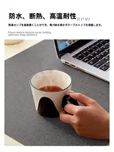 リバーシブルデザインのシンプルオフィスデスクマット【ノートパソコン・キーボード用・保護マット】