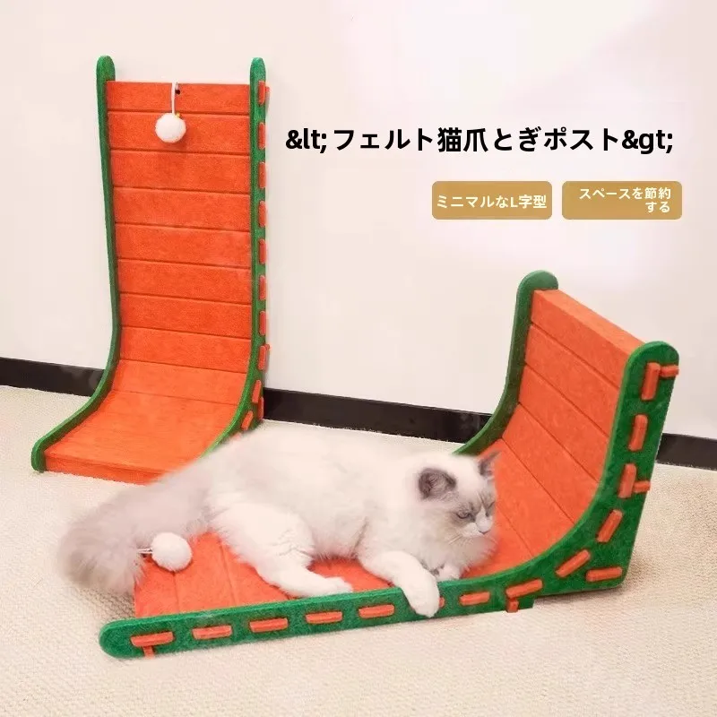 初心者が選ぶ猫の遊び道具は、L型立式猫爪板がベスト？