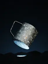 純チタン製 コーヒー用ミルクフォームカップ【抗菌・洗練されたデザイン・大容量】