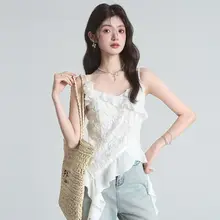 フレンチスタイルのレース切替えキャミソールワンピース【美しい背中・ノースリーブ】