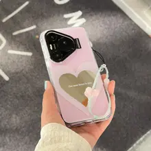独特なミラー仕上げのスマホケース【ストラップ付き・全包カバー・かわいい】