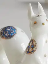 おしゃれな動物デザインの骨瓷インテリア小物【寝室やリビングに最適】