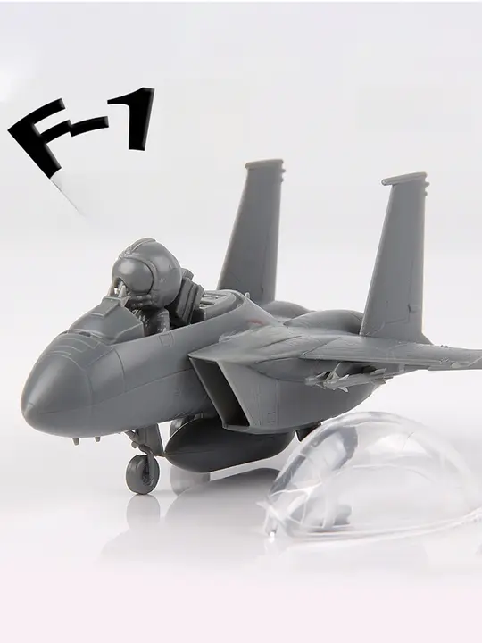 現代 F15 Q版免胶蛋機【パイロット付き・デュアルカラー選択】