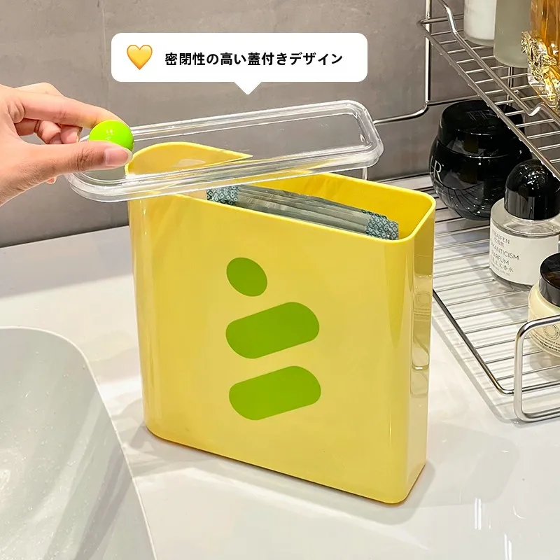 洗面台用マルチ化粧品収納ボックス：面膜専用クリエイティブデザインの実用性と使い方