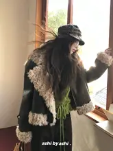 レトロなエコファーライダースジャケット【短丈・保温性・女性用】