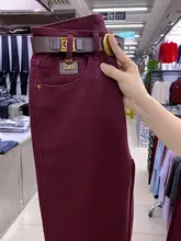 春季新作デニムパンツ【レディース・ワイドフィット・ストレート・デザイン性あり・ミドル丈】