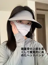 軽量収納可能なUVカット日除け帽子【アウトドア・夏用・空頂デザイン】