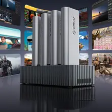 Orico M2外付けSSDハードディスクスタンド【NVMe対応・四スロット・極速データ転送】