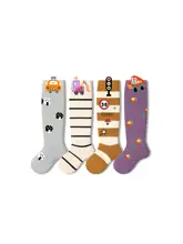 春夏用ベビー長筒ソックス【純綿・足を締め付けない・膝上丈・秋冬対応】