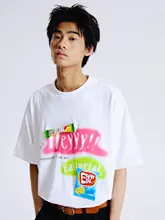 ユニークなデザインの立体プリントTシャツ【ルーズフィット・短袖・趣味テーマ】（セットアップ対応）