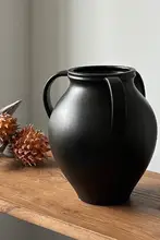 花瓶 陶器 ヴィンテージ ハンドメイド 上品 おしゃれ 生け花 卓上 リビング 民宿