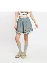 レトロなピクニックスタイルの五分丈ショートパンツ【夏用・高身長効果・脚長デザイン】（セットアップ対応）