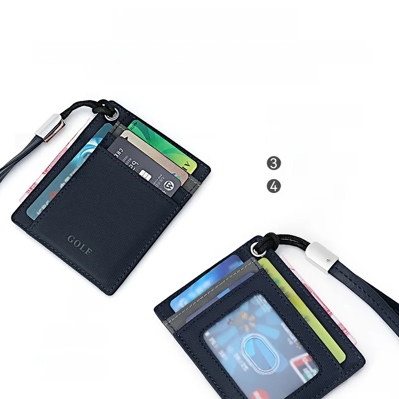 コンパクトウォレット GOLF ブルーグレー 撞色水桶形カードケースの実用性と使い勝手