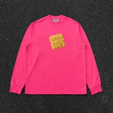 リアルなラーメンプリントの特別な長袖Tシャツ【ユニセックス・フィットライフスタイル・安心の着心地】