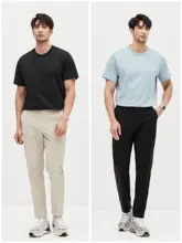JSSD HOMME エジプト綿使用のメンズ短袖Tシャツ【クルーネック・夏用・ニット】