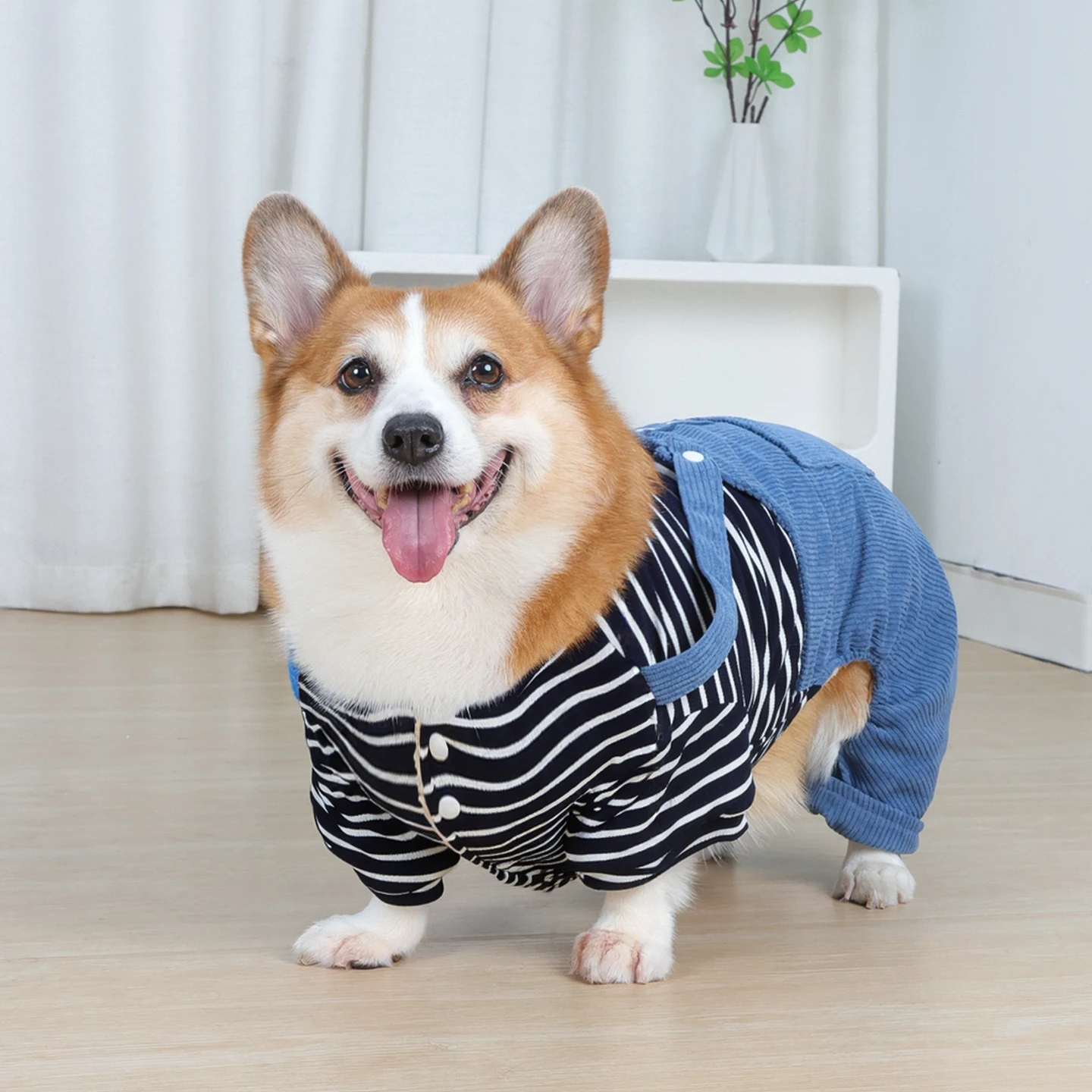 中型犬用冬用犬服：ボディ全体カバー型の厚手防寒ウェアで秋冬を安心に