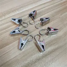 304ステンレス製カーテンフッククリップ【便利なアクセサリー・カーテンリング・鉄環付き】
