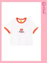 バンダックデザインの短袖Tシャツ【夏用・カジュアル・イエロー・若々しい雰囲気】