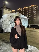 おしゃれなニットワンピース【秋冬用・韓国風・極上の柔らかさ・長袖】（セットアップ対応）