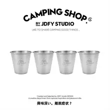 ステンレスカップ 小型 携帯用 アウトドア キャンプ 旅行 家庭用 コーヒー ティー ビール ミルク
