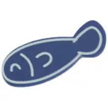 かわいい青い魚のヘアクリップ【前髪用・アクリル素材】