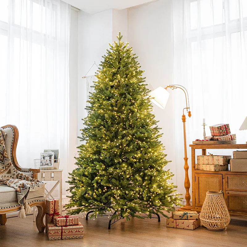 豪華な光るクリスマスツリー：家庭用大型落地式ツリーの実際の使用シーンと性能解析