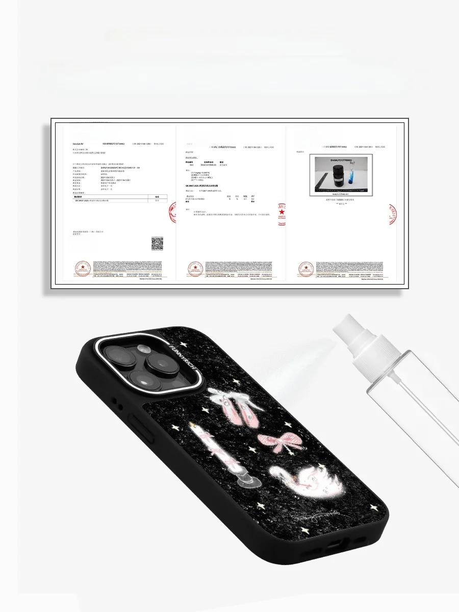 バレエシューズデザインのiPhoneケース：マグネットストラップと衝撃吸収のユニークスタイル