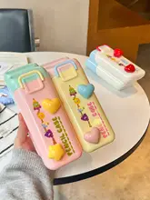 化粧ブラシ用斜め挿し収納筒【ダストカバー付き・デスク用・ラベル収納】