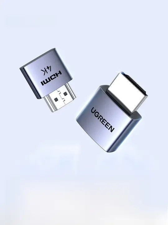 HDMI DP ダミープラグ 仮想ディスプレイ 4K対応 高リフレッシュレート ゲーム用 常時接続「UGREEN」