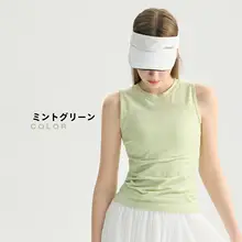 ヨガ用ノースリーブトップス【春夏用・薄手・速乾・フィットネスウェア】