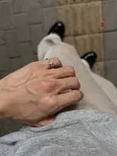 アイリスデザインのモザンゴールド925純銀リング【ユニセックス・ピンキーリング】