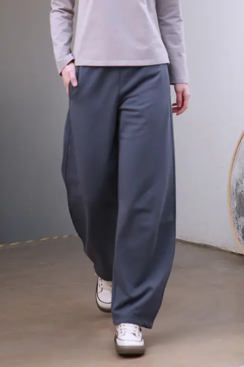 春夏用 薄手ニットレディースウエストパンツ【カジュアル・ブーツカット・スリム】（セットアップ対応）