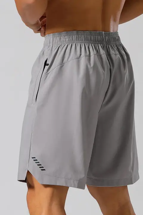 メンズ 速乾性トレーニングショートパンツ【通気性・ゆったり・五分丈・ジッパー付き】