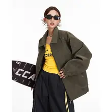 春秋用 アメリカンヴィンテージレザージャケット【ゆったりカジュアル・オープンフロント・女性用】