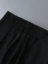 高級感あるOL風ワイドパンツ【ハイウエスト・ゆったり・秋春用・裾長】