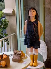 子供用夏のワンピース【不規則デザイン・肩紐付】（セットアップ対応）