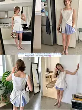 デザイン性のある女性用パンツ【ストライプ・カラーブロック・防透け・プリーツスカートパンツ】（セットアップ対応）