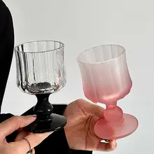 高級感あるガラス製高脚ワイングラス【シャンパン・ワイン用】